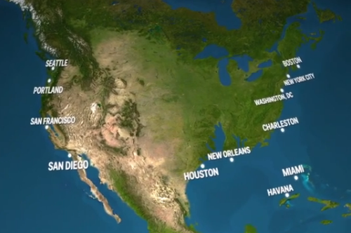 What will a flooded USA look like?